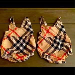 Burberry Baby Swimsuits 3mos and 6mos